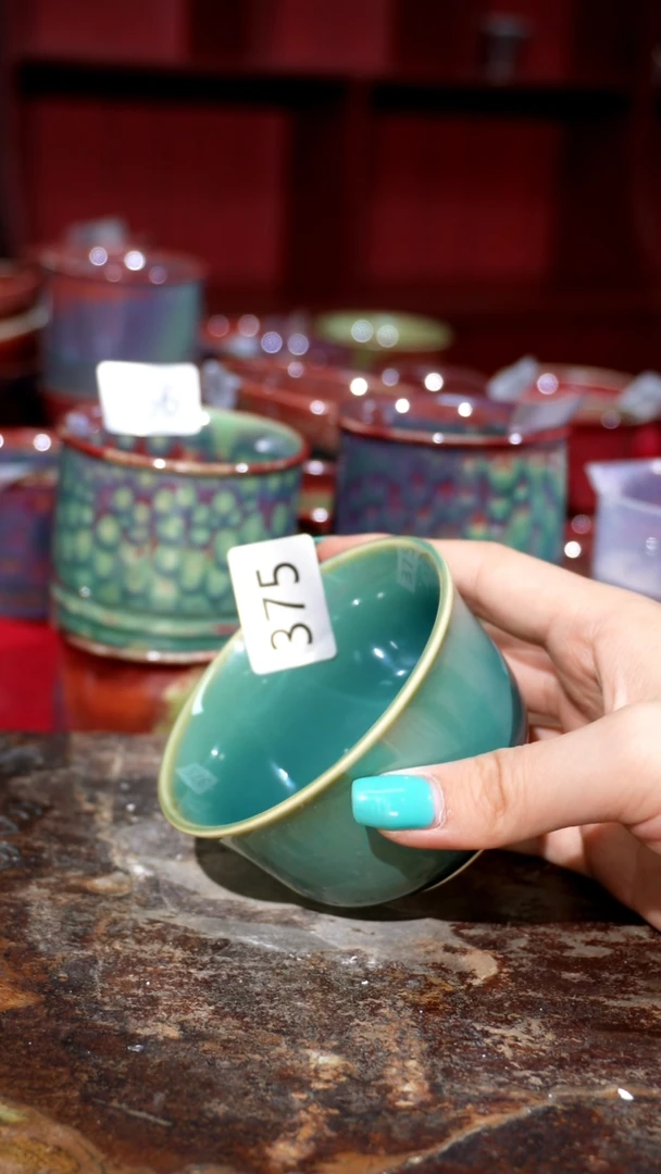 摆件精品窑变钧瓷茶器