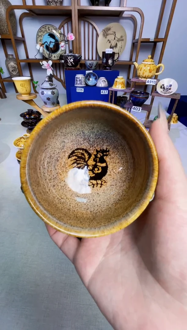 【生肖鸡主人杯】非遗大师手工高温瓷特价款