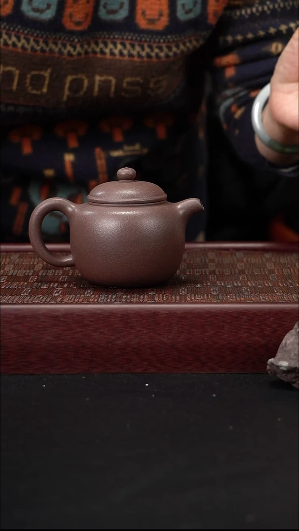 茶壶紫砂LZX粗砂天青匏尊
