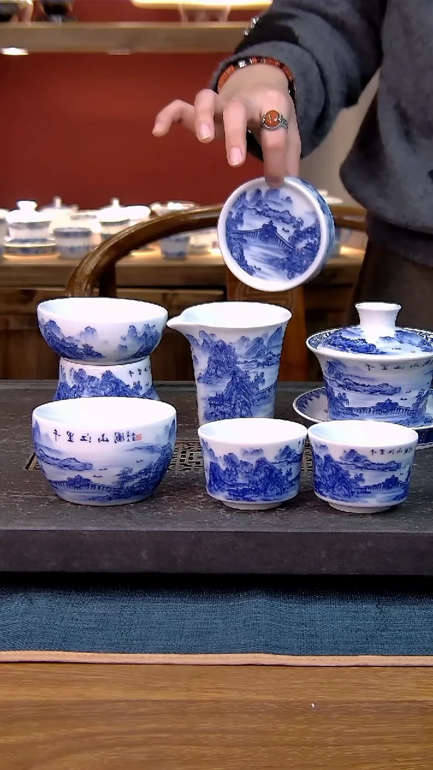 简装家用款7件套 白瓷陶瓷茶具