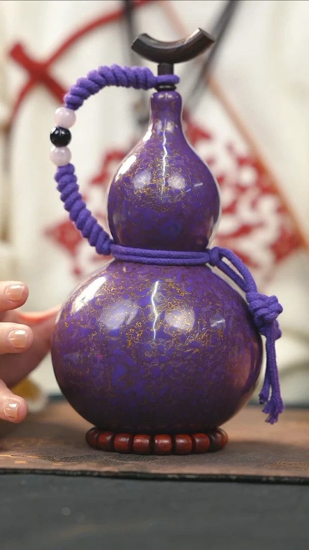 【闪购商品】RY227大漆酒葫芦不包手串及旋转底座