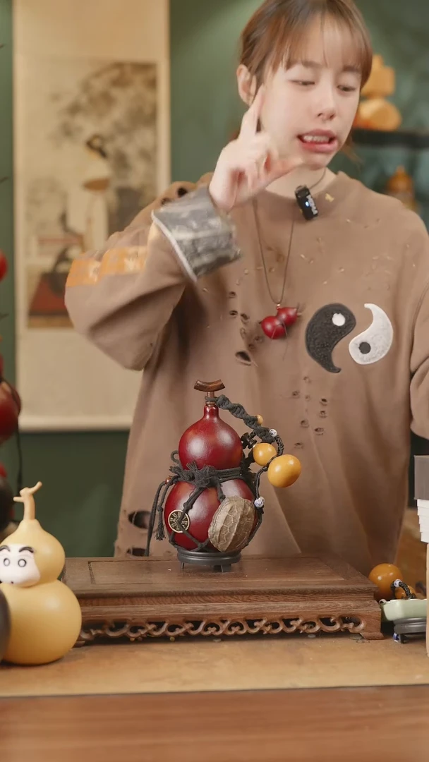 【闪购商品】179号精品天然大漆工艺防渗内胆酒葫芦~