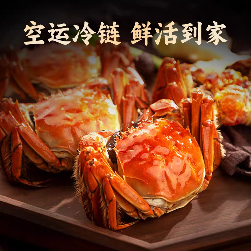 【活蟹】江苏螃蟹 精品河蟹公新鲜捕捞活蟹顺丰冷链专线包邮 0.8-1.1两 20只送6只 次日达