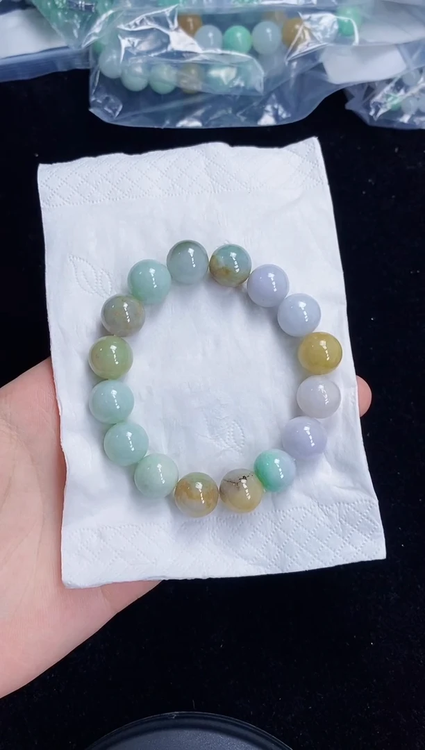 未镶嵌手串翡翠220天然缅甸翡翠A货一物一证