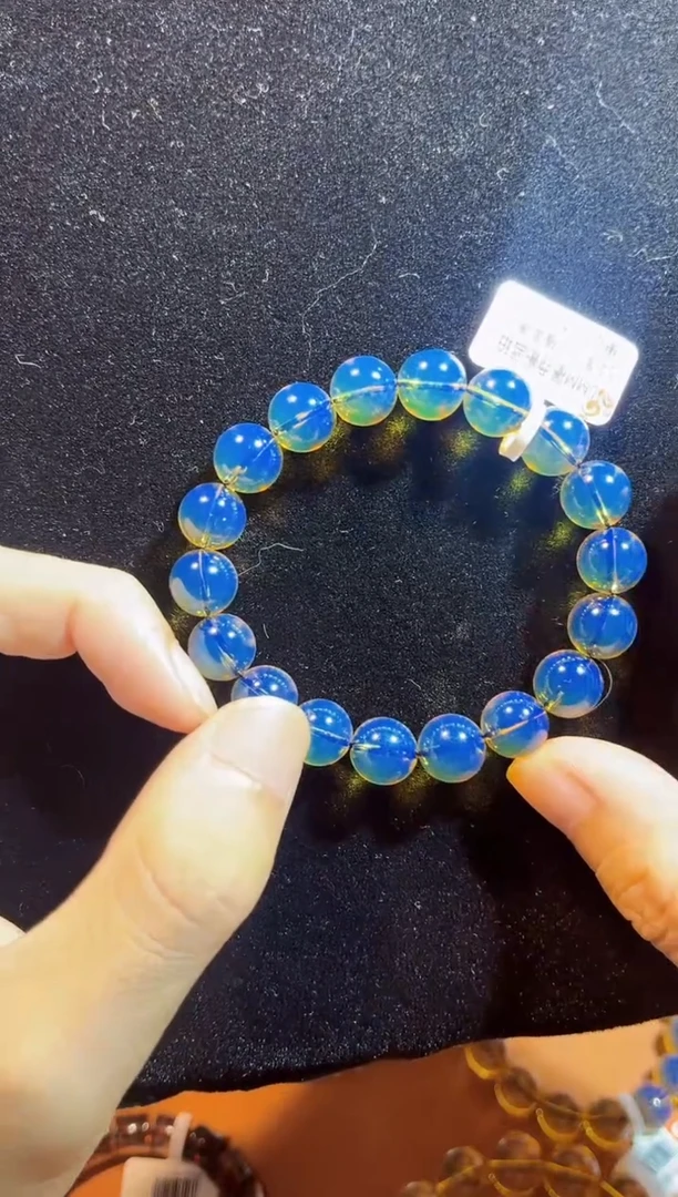 未镶嵌蓝珀珠宝奇石赛多米10手串