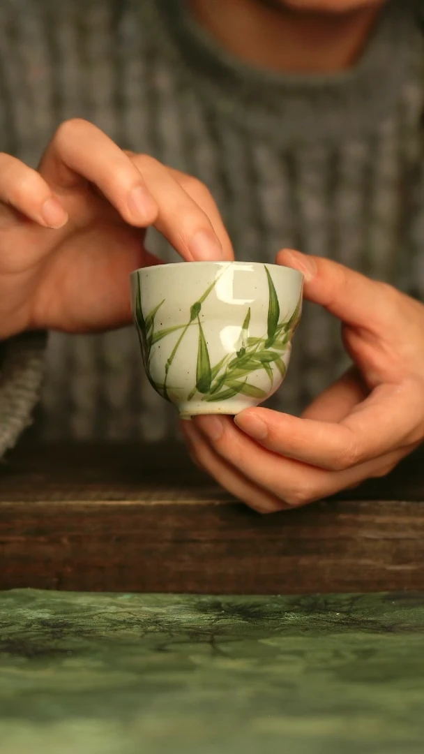 瓷器青诗集手工手绘瓷器