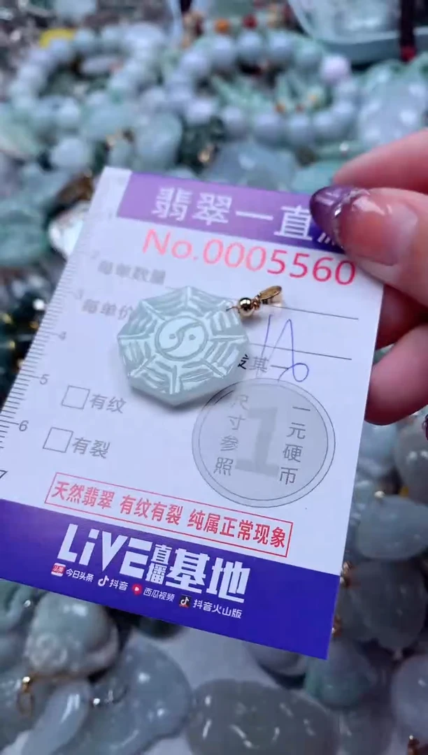 翡翠未镶嵌吊坠(不含链)5560