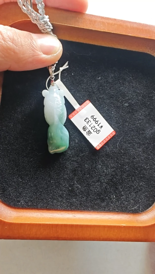 【闪购商品】翡翠颈饰未镶嵌g02133-金鱼