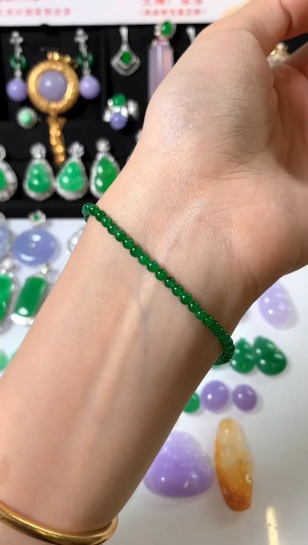 未镶嵌手链翡翠手链