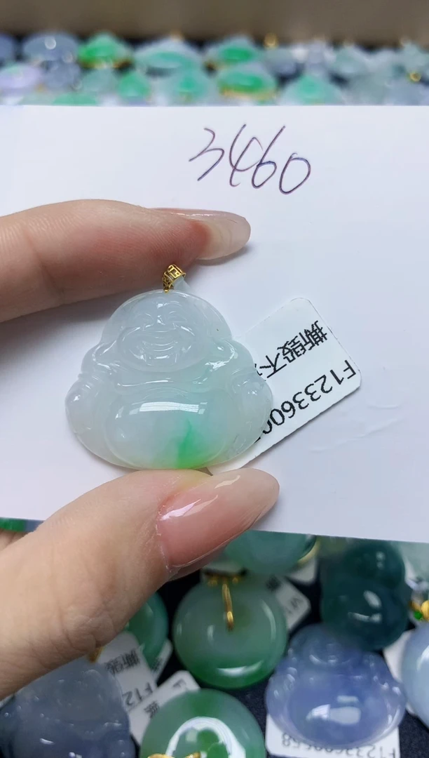 翡翠未镶嵌颈饰天然缅甸翡翠A货
