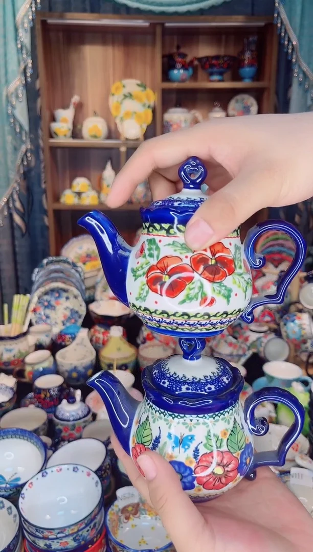 瓷釉下彩系列福利款醋壶
