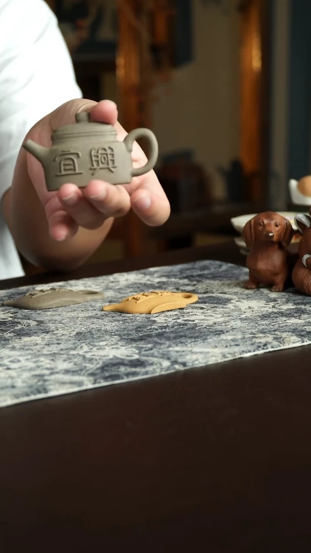茶杯紫砂3号宜兴紫砂原矿作品冰箱贴