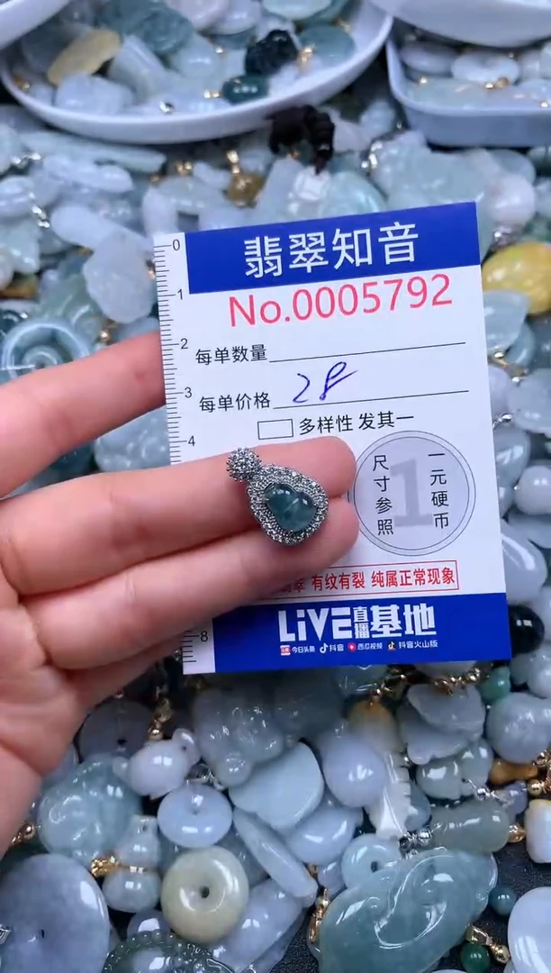 翡翠未镶嵌吊坠(不含链)5792