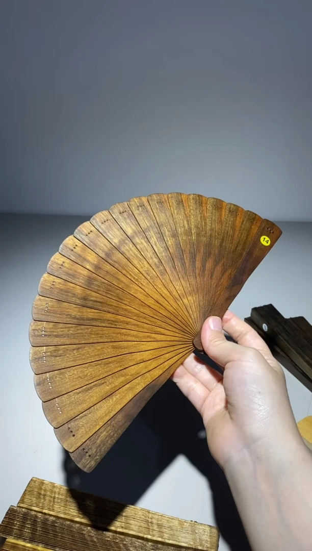 金丝楠16cm金丝楠木小叶桢楠扇14