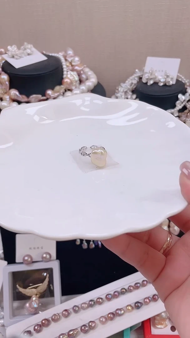 未镶嵌戒指淡水珍珠【纯恬饰品】