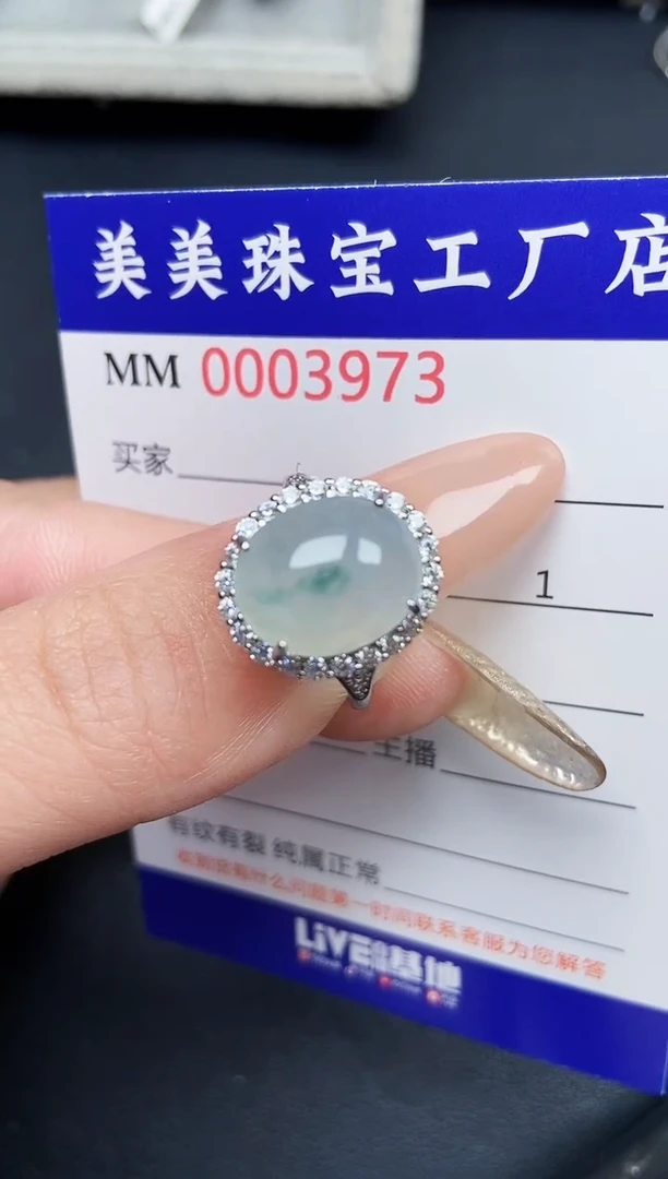 【闪购商品】翡翠颈饰银S925镶嵌3973