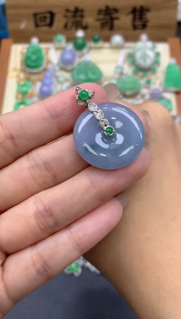 【闪购商品】翡翠颈饰18K金镶嵌335-中国好珍宝