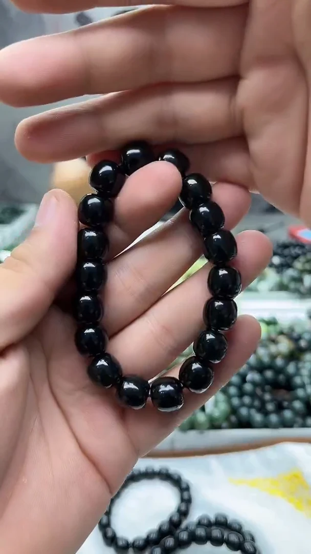 手串未镶嵌和田玉新疆塔县黑青12