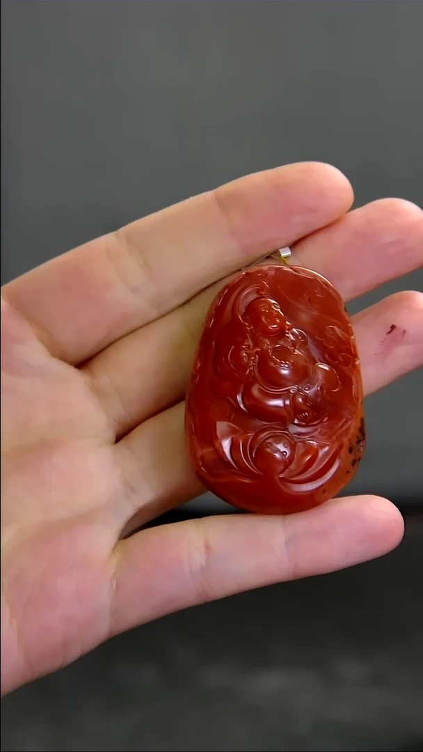 未镶嵌雕刻南红玛瑙002ZB1025产品一个