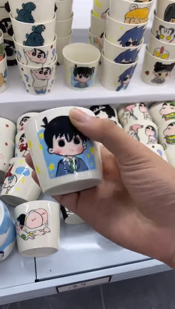 高温釉下彩纯手工手绘陶瓷