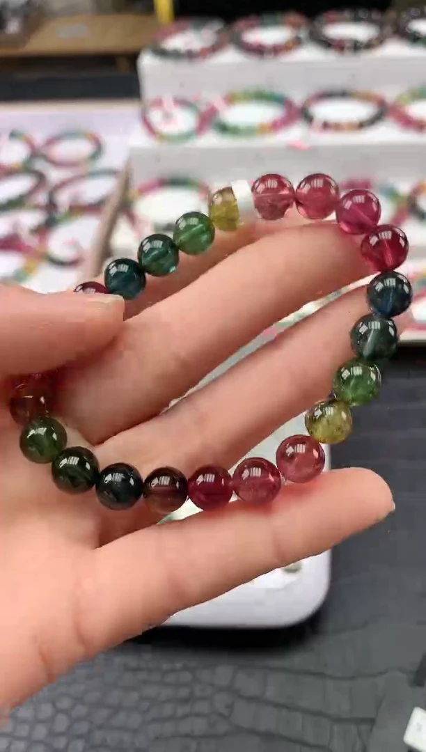 【闪购商品】碧玺手串未镶嵌多样性发一条