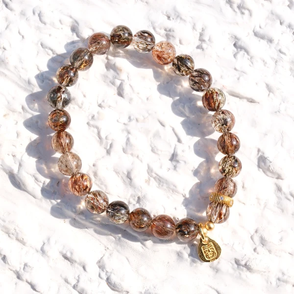 合金手链 五行金水天然黑金超满发女款手串