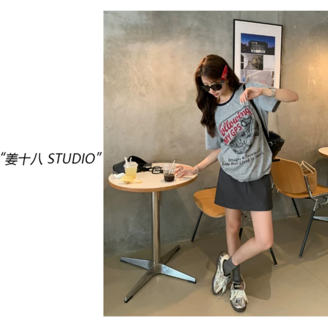 姜十八-「酷帅熊T」韩国单！宽松休闲百搭短袖T恤