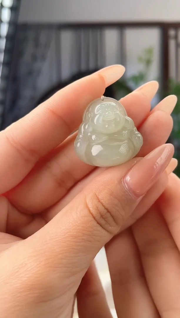 颈饰未镶嵌和田玉25佛公 多样性发其一 p