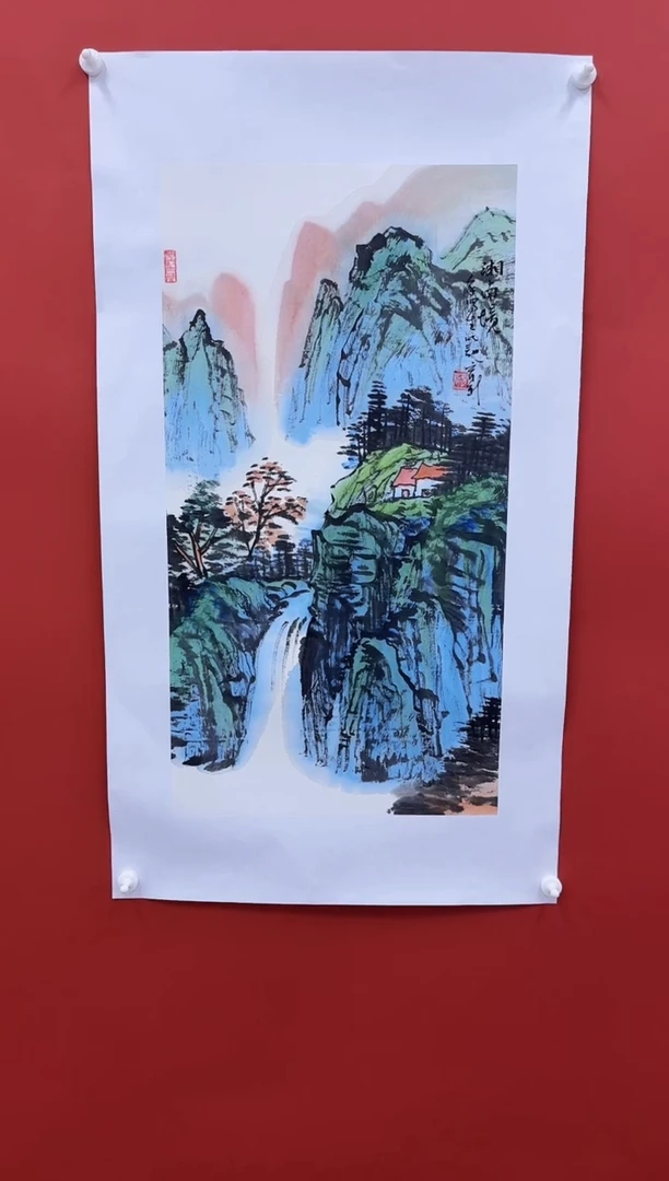 国画李育新国画纯手绘