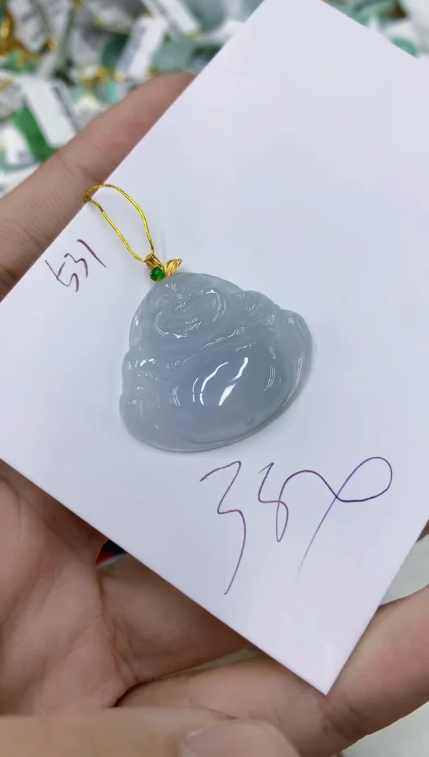 颈饰18K金镶嵌翡翠11111111111