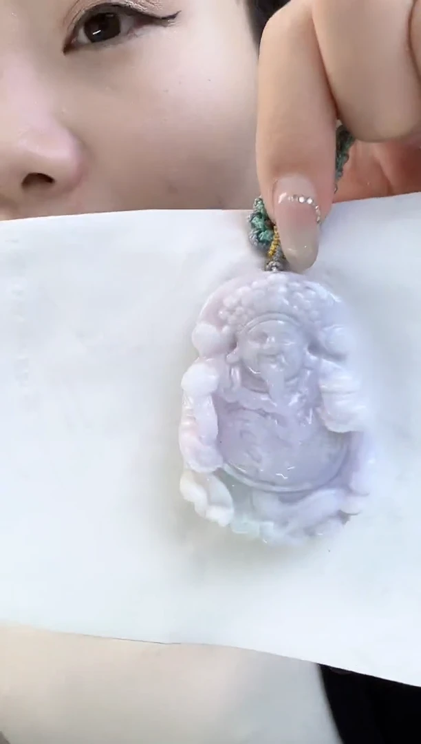 吊坠(不含链)未镶嵌翡翠财神吊坠