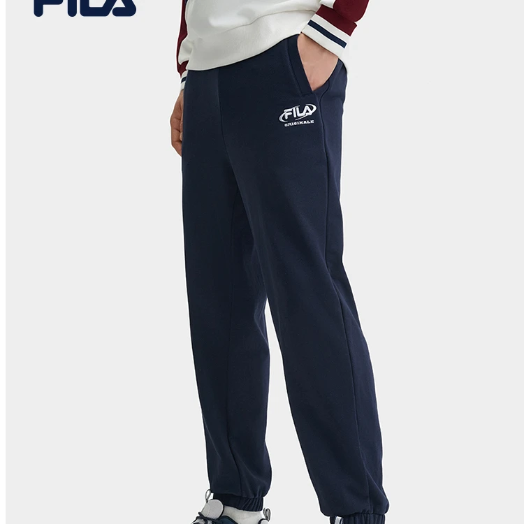 Fila/斐乐【冬季爆款】男士24冬季新款运动裤休闲裤卫裤F11M449605F