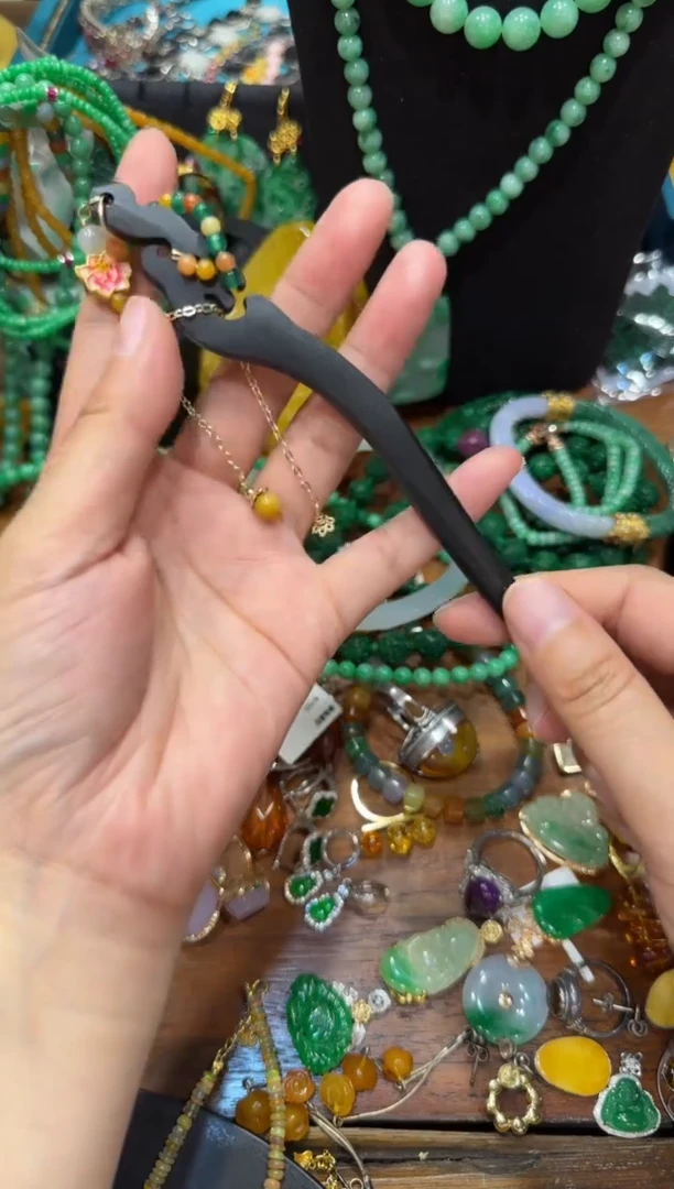 纯铜合金琉璃发簪