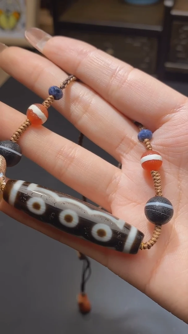 【闪购商品】玛瑙/玉髓颈饰未镶嵌上肯五眼锁骨链