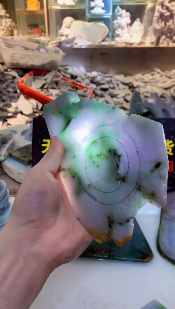 裸石翡翠0朗0翡翠珠宝253