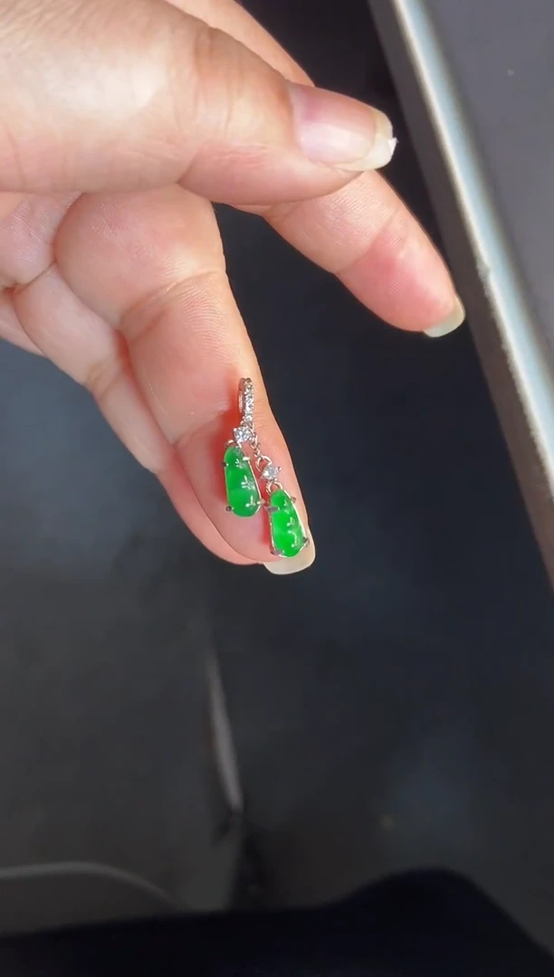 吊坠(不含链)银S925镶嵌翡翠1