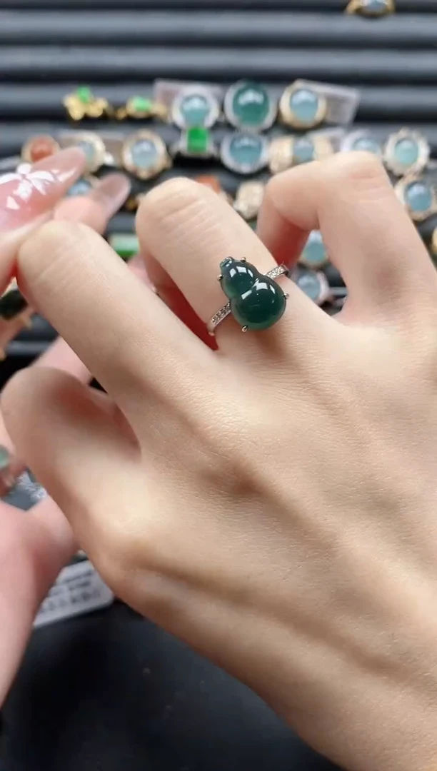 【闪购商品】翡翠戒指银S925镶嵌1111