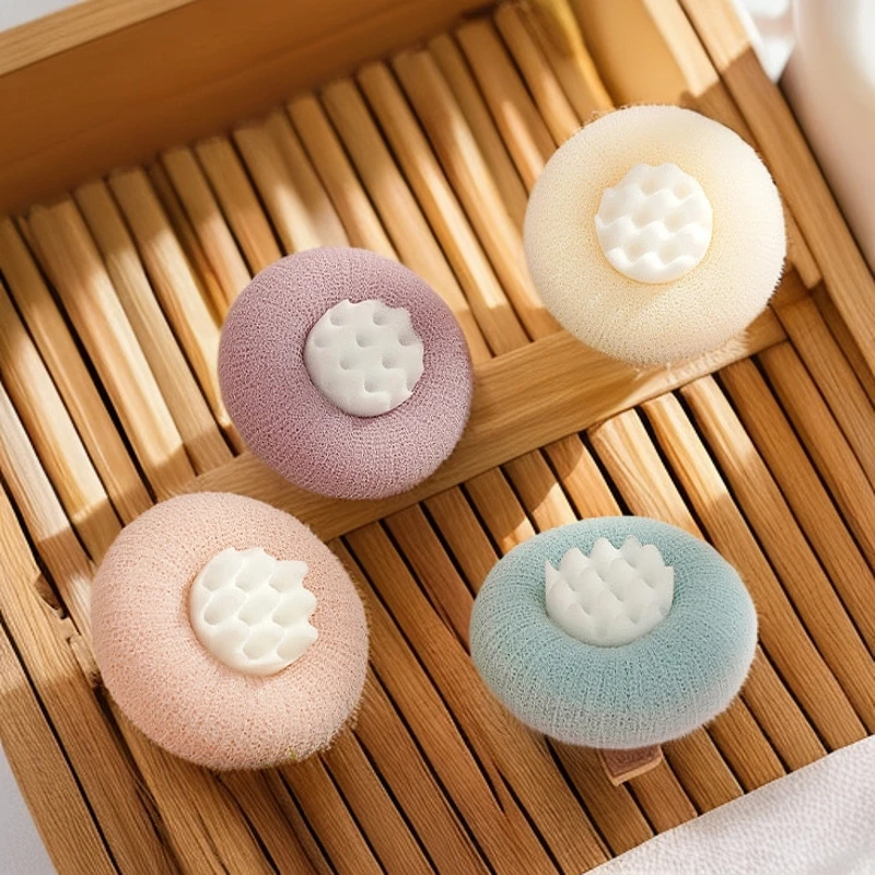 向阳花吸盘少女沐浴球搓澡神器按摩浴擦搓泥搓背洗澡刷浴球搓澡巾