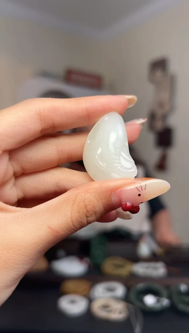 颈饰未镶嵌和田玉36*22*14mm WT z料