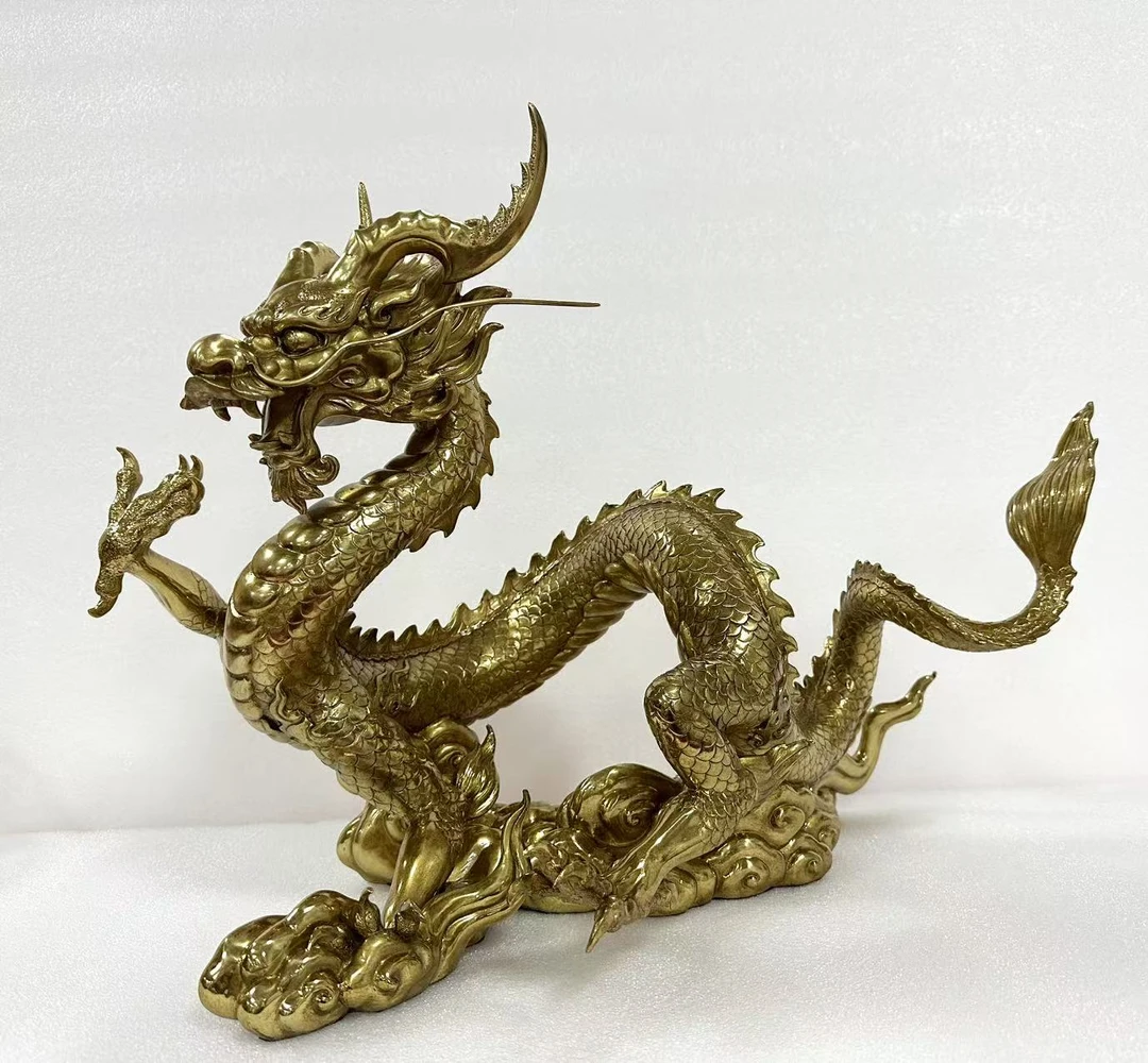 GM275客厅办公室装饰品龙腾摆件