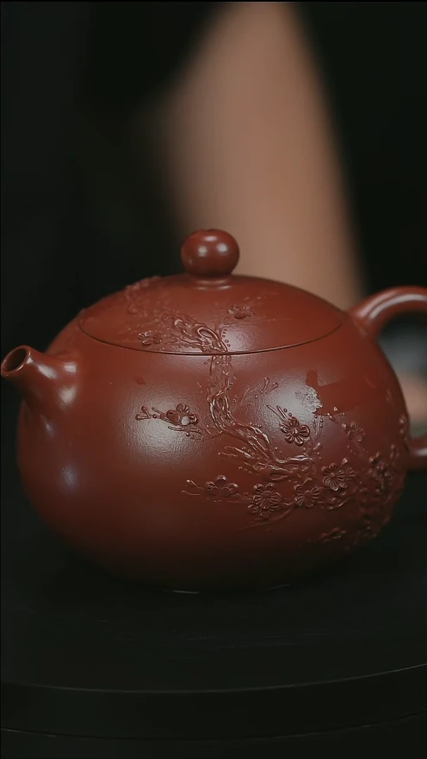 茶壶紫砂啸*?H1861陈春芬朱泥梅花大西施