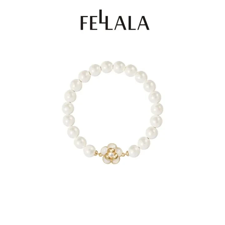 Fellala/翡拉拉 「白山茶」手链百搭轻奢款