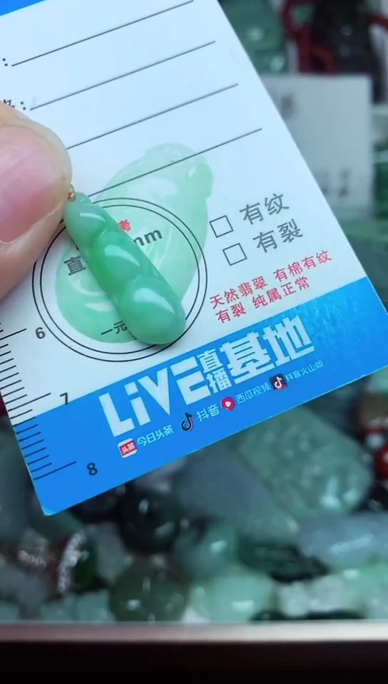 颈饰未镶嵌翡翠天然翡翠A货缅甸玉吊坠