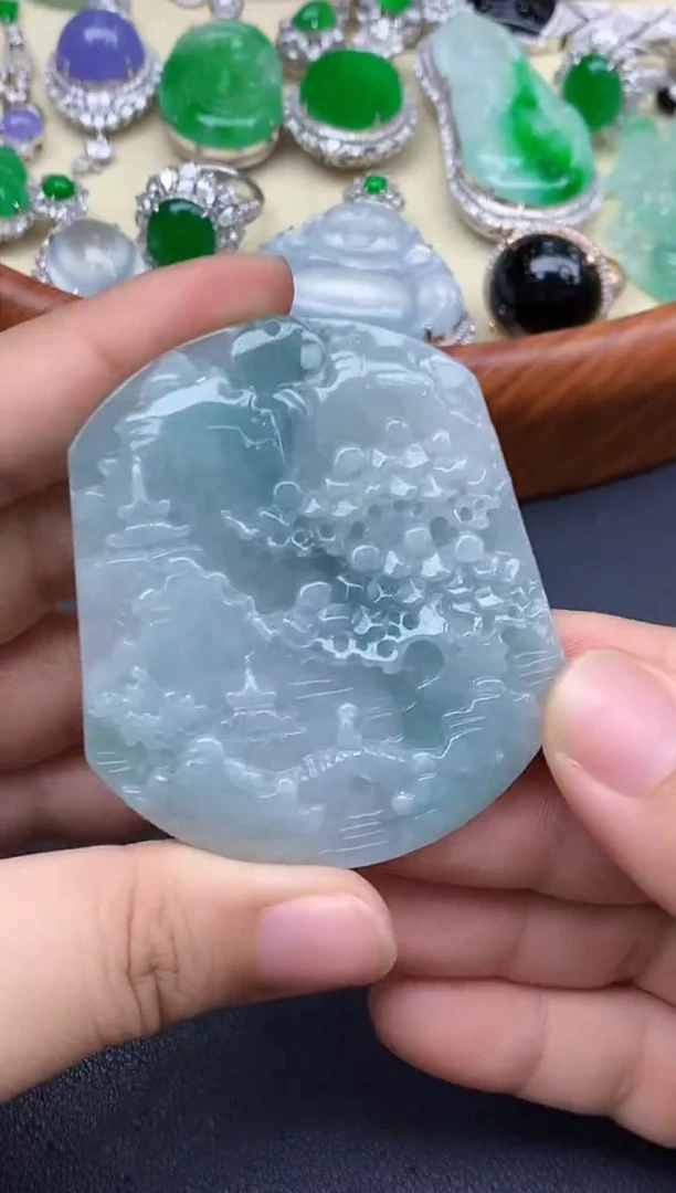 颈饰未镶嵌翡翠182-中国好珍宝