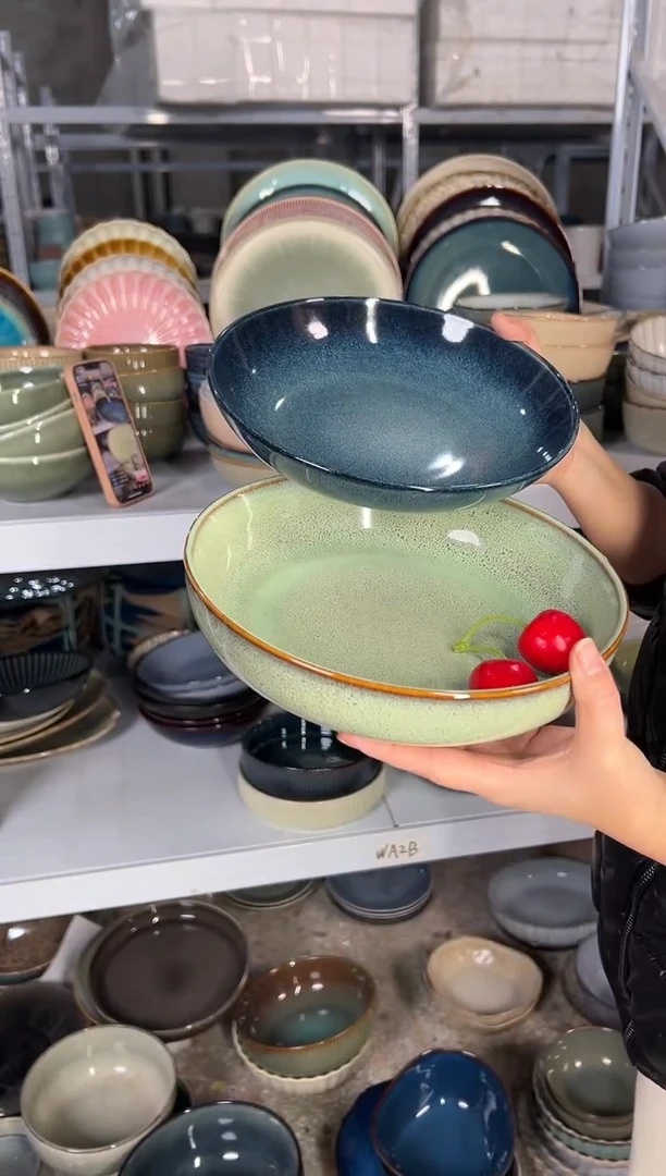 陶瓷外贸尾货瑕疵满20包邮X2深盘F6A/F6D