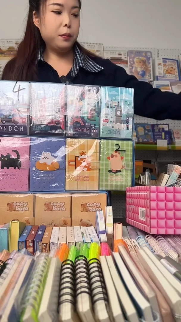 A6 搭扣胶套本 城市+动物各4本  共8本