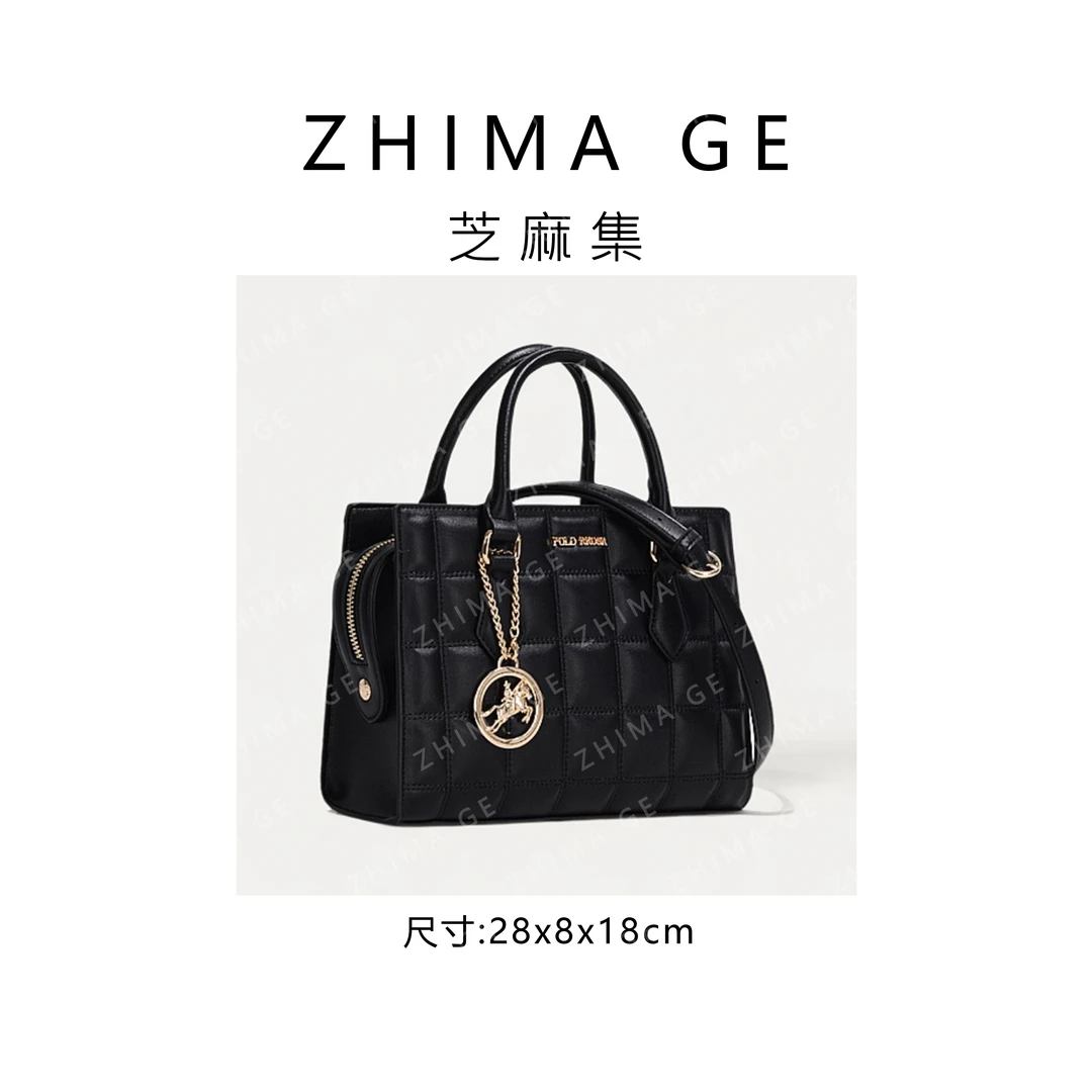 【芝麻集】GQ-8833-黑色.简约腋下时尚斜跨女包