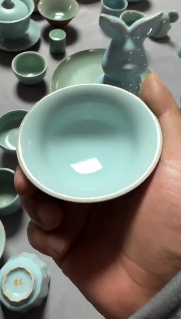 汝瓷平顶山汝瓷产品   碗口杯