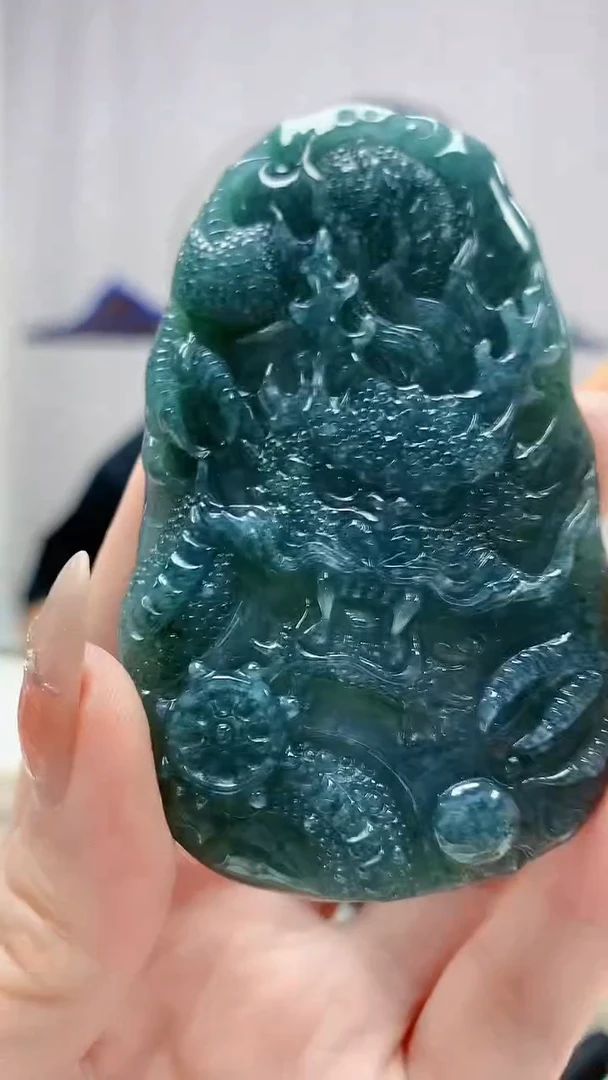 定制翡翠未镶嵌4917DD-毛货挂件97