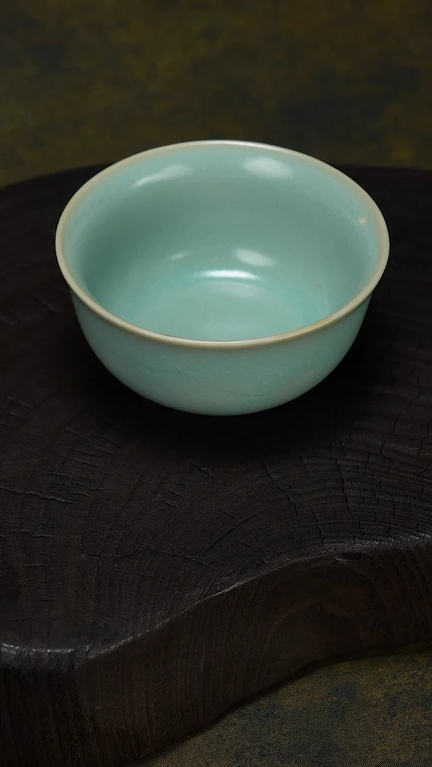 杯子瓷4只冰花鸡缸杯-微微不完美